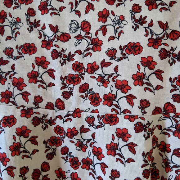 H&M Floral White and Red Dress - Picture 2 of 3